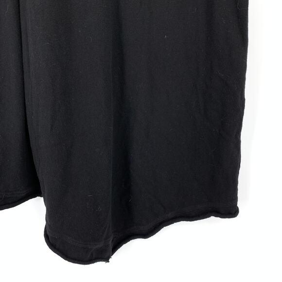 Wilt Raw Soft Slanted Tee Dress Womens Size Large Short Sleeve Black 100% Cotton - Picture 4 of 6